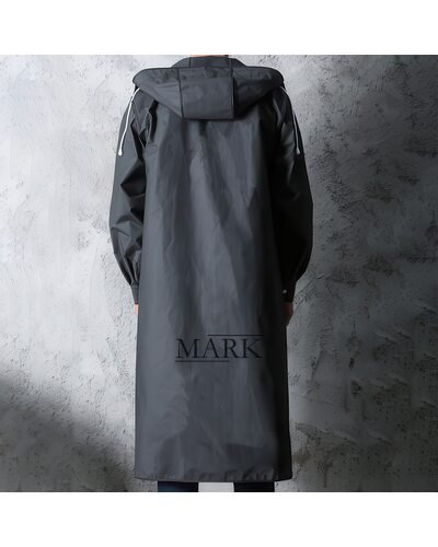 Защитный водоотталкивающий EVO плащ-дождевик с капюшоном 1675 Черный (JS)