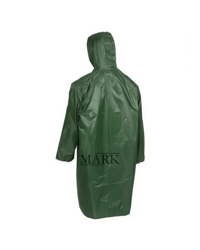 Защитный водоотталкивающий EVO плащ-дождевик с капюшоном 1675 Зеленый (JS)
