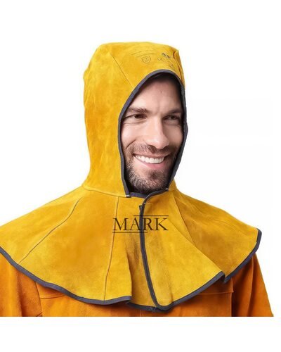 Шлем-капот огнестойкий для сварщика замшевая на липучках 904 (JS)