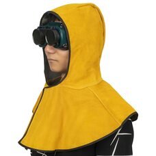 Шолом-капот вогнестійкий для зварювальника замшева на липучках 904 (JS)