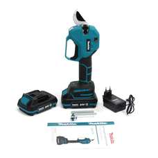 Портативний бездротовий акумуляторний секатор з індикатором рівня заряду Makita DUP375 (24V, 5AH)