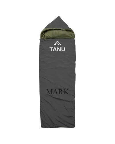 Портативный термо набор спальный мешок с подушкой и синтепоном TANU -30С°, 350 г/м2, 220*90 см Черный (BR)