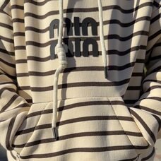 Дитяче тепле худі з флісом у смужку SPARKLE Min 6-12 років 152 Бежево-коричневий (SPRK)