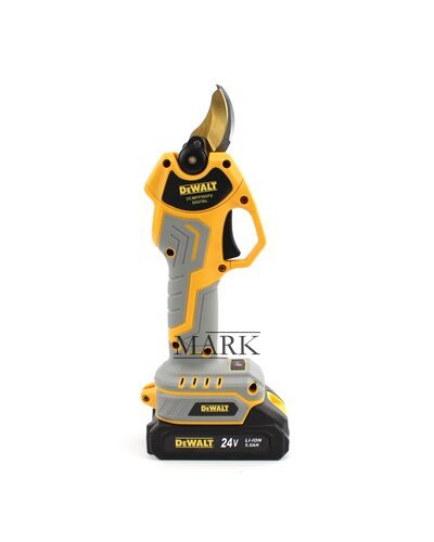 Аккумуляторный секатор DeWalt DCMPP560P2 Digital (24V, 5AH) с экраном в кейсе