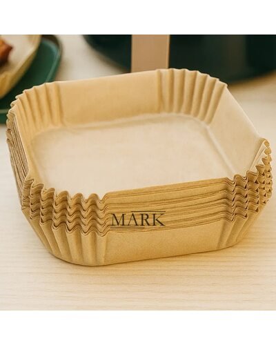 Пергаментные одноразовые формы для аэрогриля и выпекания 50 шт. в наборе 20х20х4,5см(626)