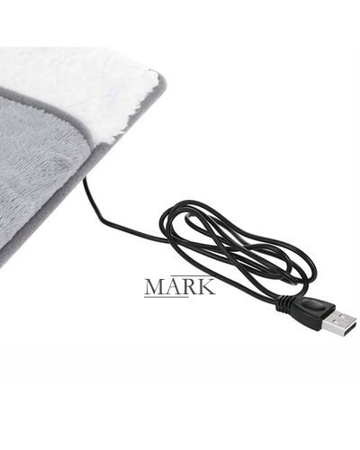 Электрическая фланелевая грелка для ног Foot warmer 40–60 °C, USB нагреватель стоп (626)