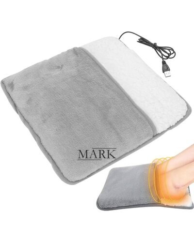 Электрическая фланелевая грелка для ног Foot warmer 40–60 °C, USB нагреватель стоп (626)