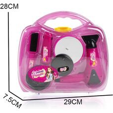 Дитячий іграшковий набір стиліста-перукаря в кейсі в комплекті Fashion Princess MDX66 7 предметів (AHMD)