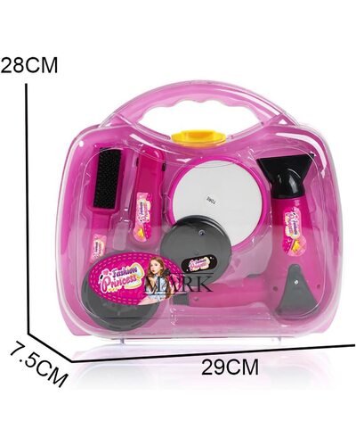 Детский игрушечный набор стилиста-парикмахера в кейсе в комплекте Fashion Princess MDX66 7 предметов (AHMD)