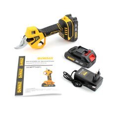 Садовий універсальний портативний секатор з цифровим таблом, пластиковим кейсом та 2 змінними АКБ в комплекті DeWalt DCMPP540P1 Digital (24V, 5AH)