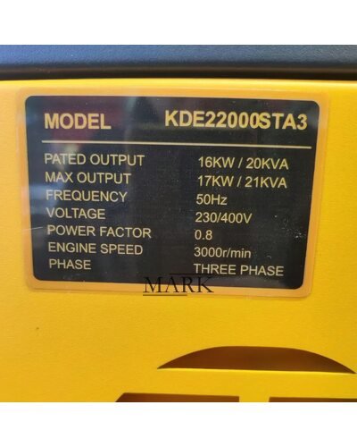 Дизельний генератор трифазний на колесах з пультом та стартстопом Covax KDE22000STA3 17кВт 21KVA (ISML)