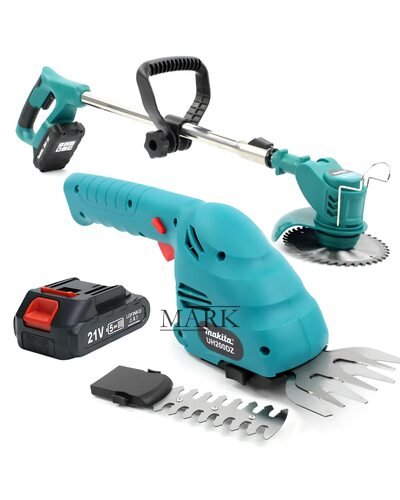 Набор садовой техники 24V 2 в 1 аккумуляторный триммер Makita UR120DWAE (24V, 5AH) + аккумуляторные ножницы-кусторез Makita UA200DZ