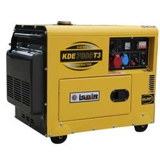 Потужний дизельний генераторISBIR KDE 7000 T3 5,8-6,3 кВт 3-фазний, 1,7 л/ч (ISML)