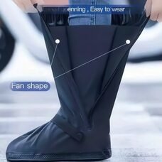 Багаторазові високі чохли-бахіли водонепроникні для взуття з ременем 40-43 розмір (205)