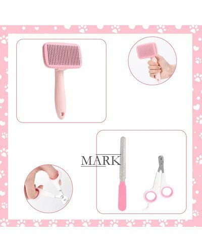 Профессиональный уход за домашними животными набор для стрижки и груминга, Розовый (626)