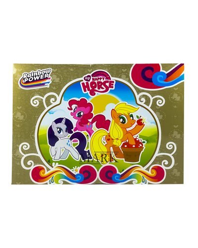 Детский подарочный набор игрушек единороги с расческой в комплекте My happy horse EN71-6P/L-A17 3+ (AHMD)