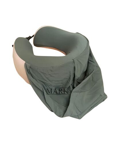 Дорожная подушка с поддержкой шеи, мягкий материал, съемный чехол, Розовый (626)