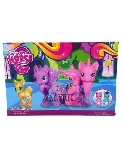Детский набор игрушек единороги с аксессуарами My happy horse NL-A-23-3 (AHMD)