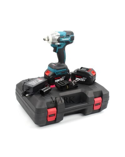Профессиональный аккумуляторный гайковерт Makita DWT301 с пластиковым кейсом с 2 сменными АКБ (36V, 6AH)
