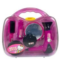 Дитячий іграшковий набір стиліста-перукаря дзеркальце, фен в кейсі Hello Kitty BL8803H (AHMD)