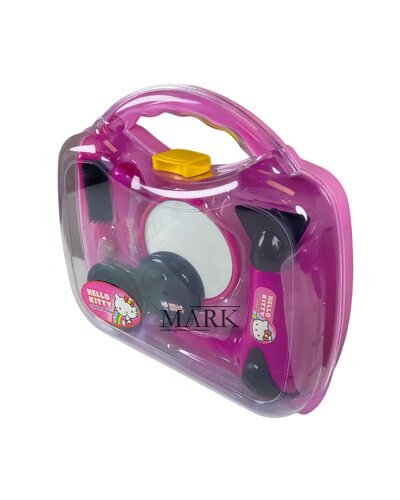 Детский игрушечный набор стилиста-парикмахера зеркальце, фен в кейсе Hello Kitty BL8803H (AHMD)