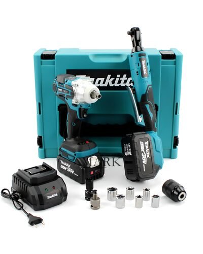 Набор профессиональных аккумуляторных гайковертов 2в1 Makita (DTW301 и WR120DZ) 36V 4Ah
