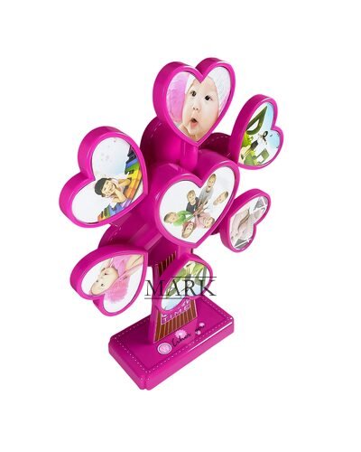 Интерактивный музыкальный вентилятор для фото Music Photo Frame LM77 B-1, Розовый (AHMD)
