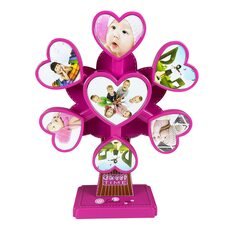 Інтерактивний музичний вітрячок для фото Music Photo Frame LM77 B-1, Рожевий (AHMD)