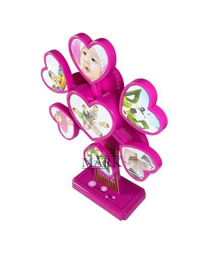 Интерактивный музыкальный вентилятор для фото Music Photo Frame LM77 B-1, Розовый (AHMD)