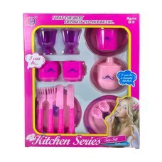 Дитячий ляльковий кухонний набір для чаювання чайник з чашками Kitchen series CH-01C (AHMD)