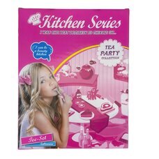 Дитячий ляльковий кухонний набір для чаювання чайник з чашками Kitchen series CH-01C (AHMD)