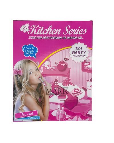 Детский кукольный кухонный набор для чаепития чайник с чашками Kitchen series CH-01C (AHMD)