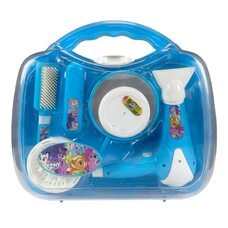 Дитячий іграшковий набір стиліста-перукаря дзеркальце, фен в кейсі Hello Kitty BL8803H (AHMD)