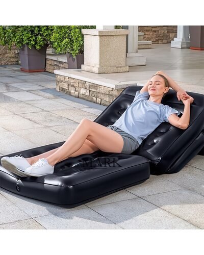 Надувное раскладное кресло-трансформер Bestway 75114 191x97x64 см Черный (LM)