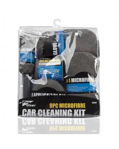 Набор для мойки и полировки 1145 авто 9 в 1 микрофибра (626)
