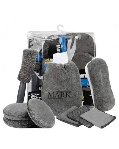 Набор для мойки и полировки 1145 авто 9 в 1 микрофибра (626)