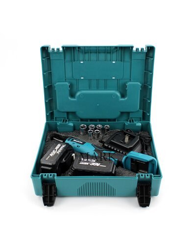 Угловой аккумуляторный гайковерт Makita WR100DZ (36V, 5AH) 2 аккумулятора, в кейсе