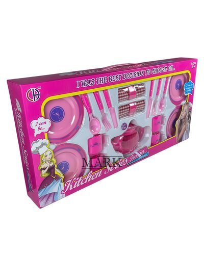 Детский набор игрушек кухонный набор для чаепития Kitchen Series Tea-Set CH-08R 19 предметов (AHMD)
