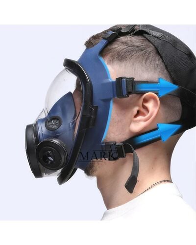 Защитная полнолицевая маска 1692 с карбоновыми фильтрами 7 к 1 (JS)