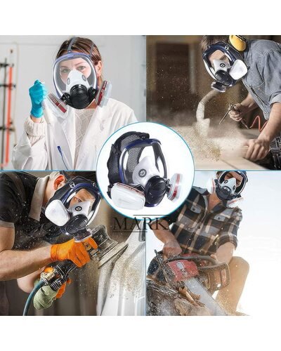 Защитный полнолицевой респіратор 6800/1693 з карбоновими фільтрами (JS)