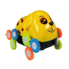 Інтерактивна дитяча іграшка собачка на колесах Tumbling animal NO3312 Білий (AHMD)