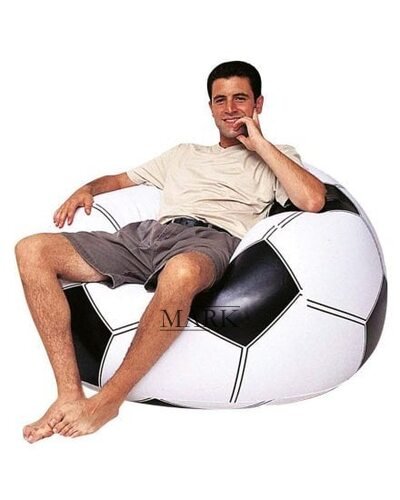 Надувное круглое кресло футбольный мяч Bestway 75010, 114 х 112 см (LM)