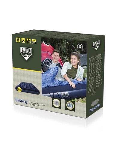 Надувной велюровый полуторный матрас Bestway Pavillo 67002 (191x137x22 см) (LM)