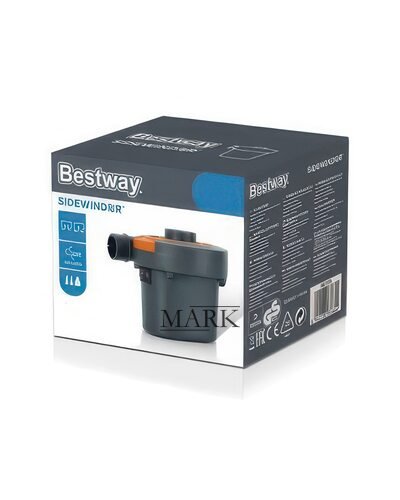 Электрический насос для надувной мебели, матрасов, кресел, кроватей BestWay 62139 220В 3 насадки (LM)