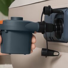 Електричний насос для надувних меблів, матраців, крісел, ліжок BestWay 62139 220В 3 насадки (LM)