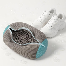 Сумка-мішок для прання взуття в пральній машині з мікрофібри Сірий (АX)