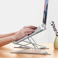 Складная пластиковая подставка для ноутбука и планшета Multi Position Серый (205)