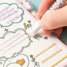 Двухсторонние маркеры MDS-6006 с роликовым механизмом с узорами, набор 6 шт. (218)