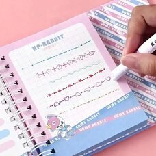 Двухсторонние маркеры MDS-6006 с роликовым механизмом с узорами, набор 6 шт. (218)