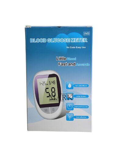 Компактное устройство глюкометр для ежедневного контроля уровня глюкозы в крови + 50 тестов (509)
